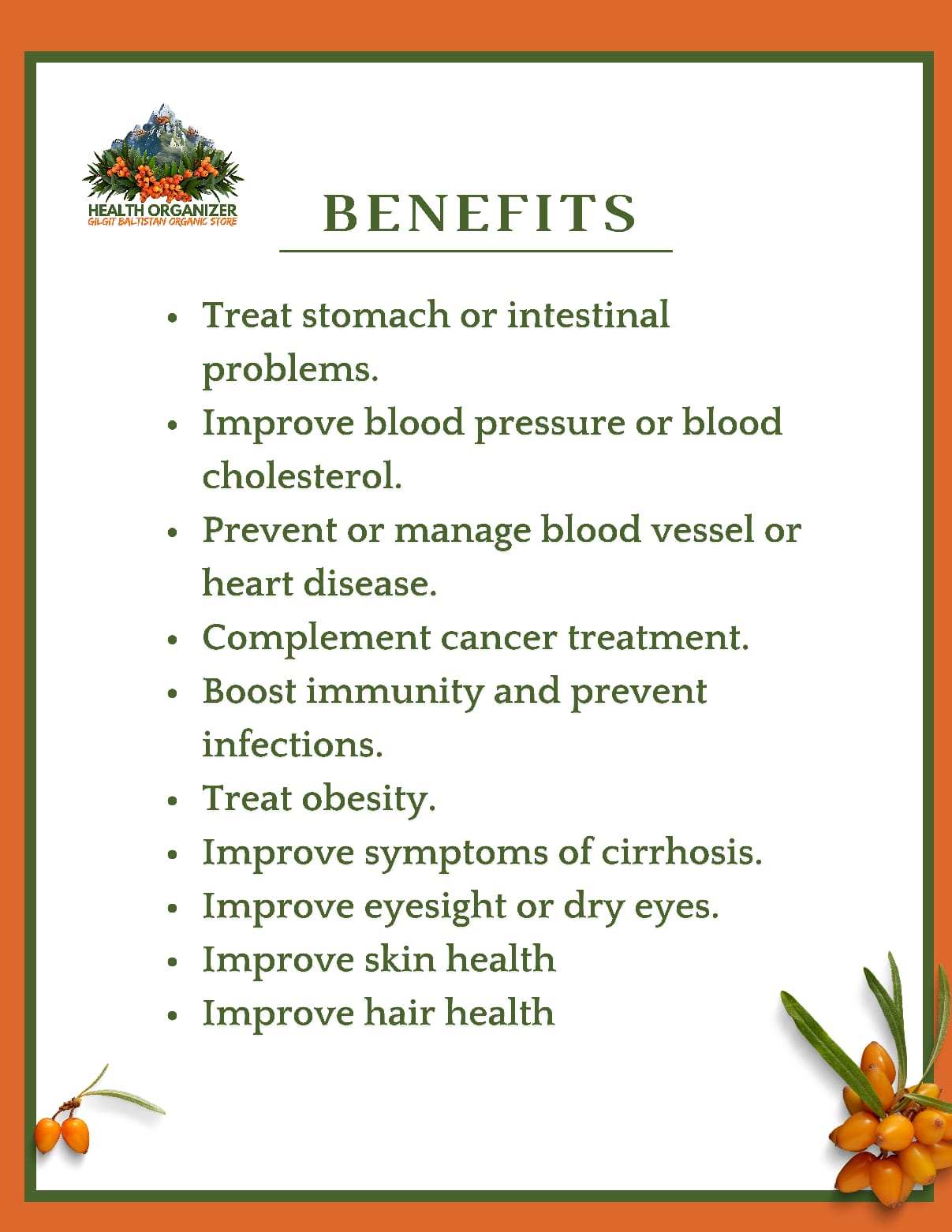 sea buckthorn products