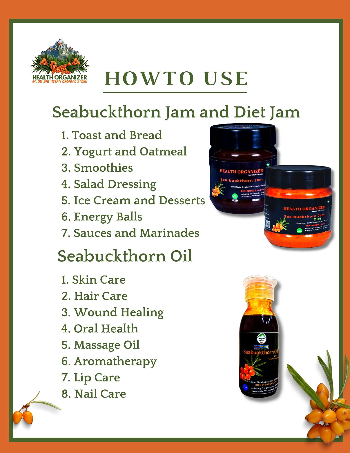sea buckthorn products